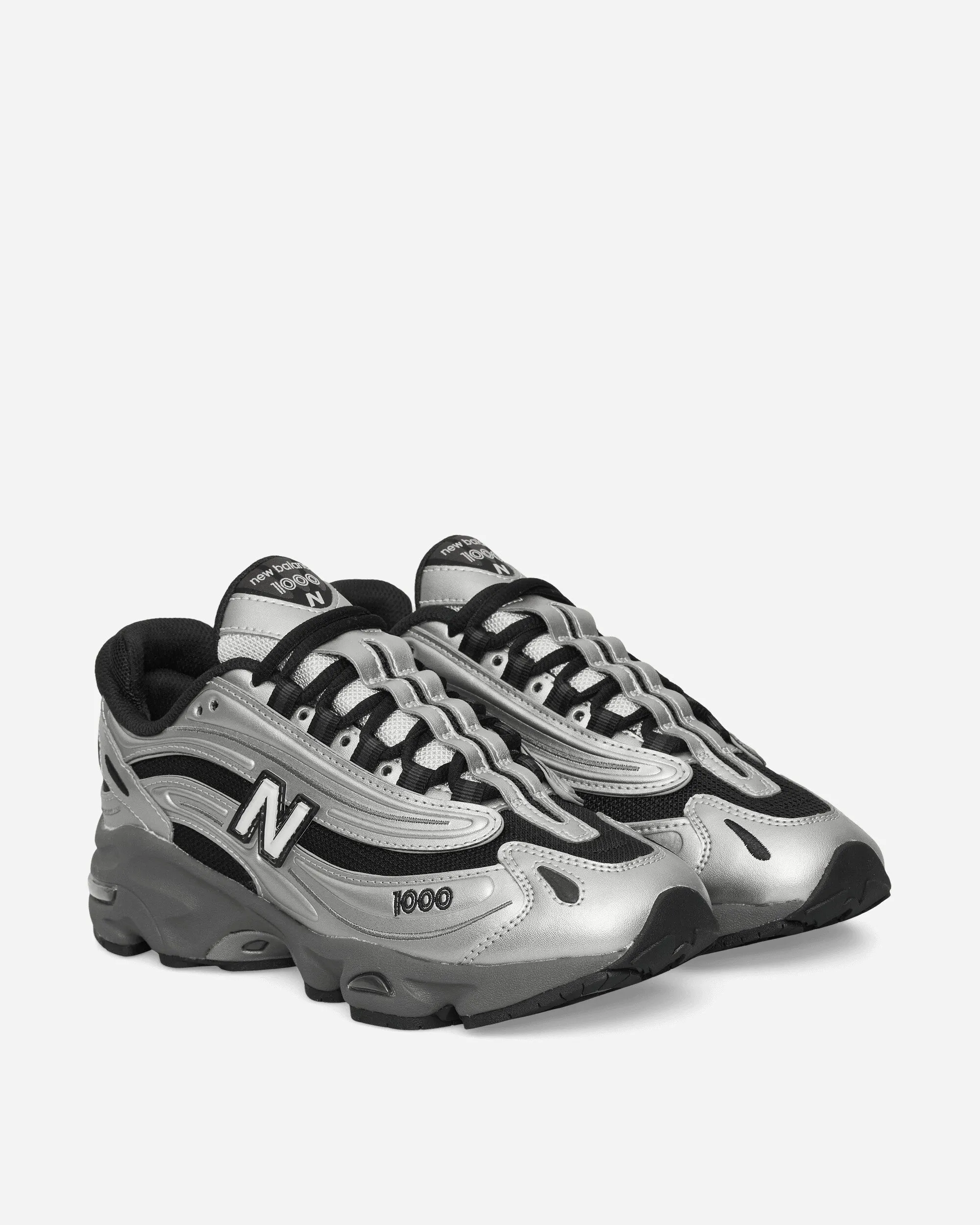 1000 Sneakers Silver Metallic / Black Any Day