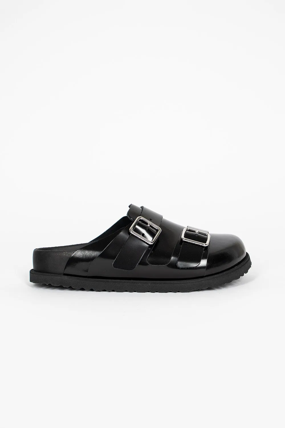 Heavy Walk Smart option 222 West Leather Sandals Black