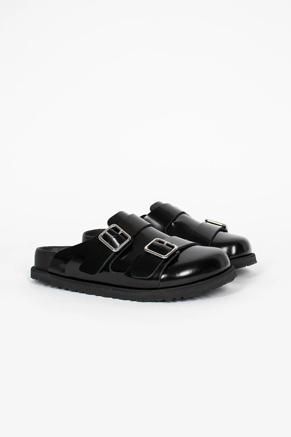 Comfort Technology Swing Step 222 West Leather Sandals Black