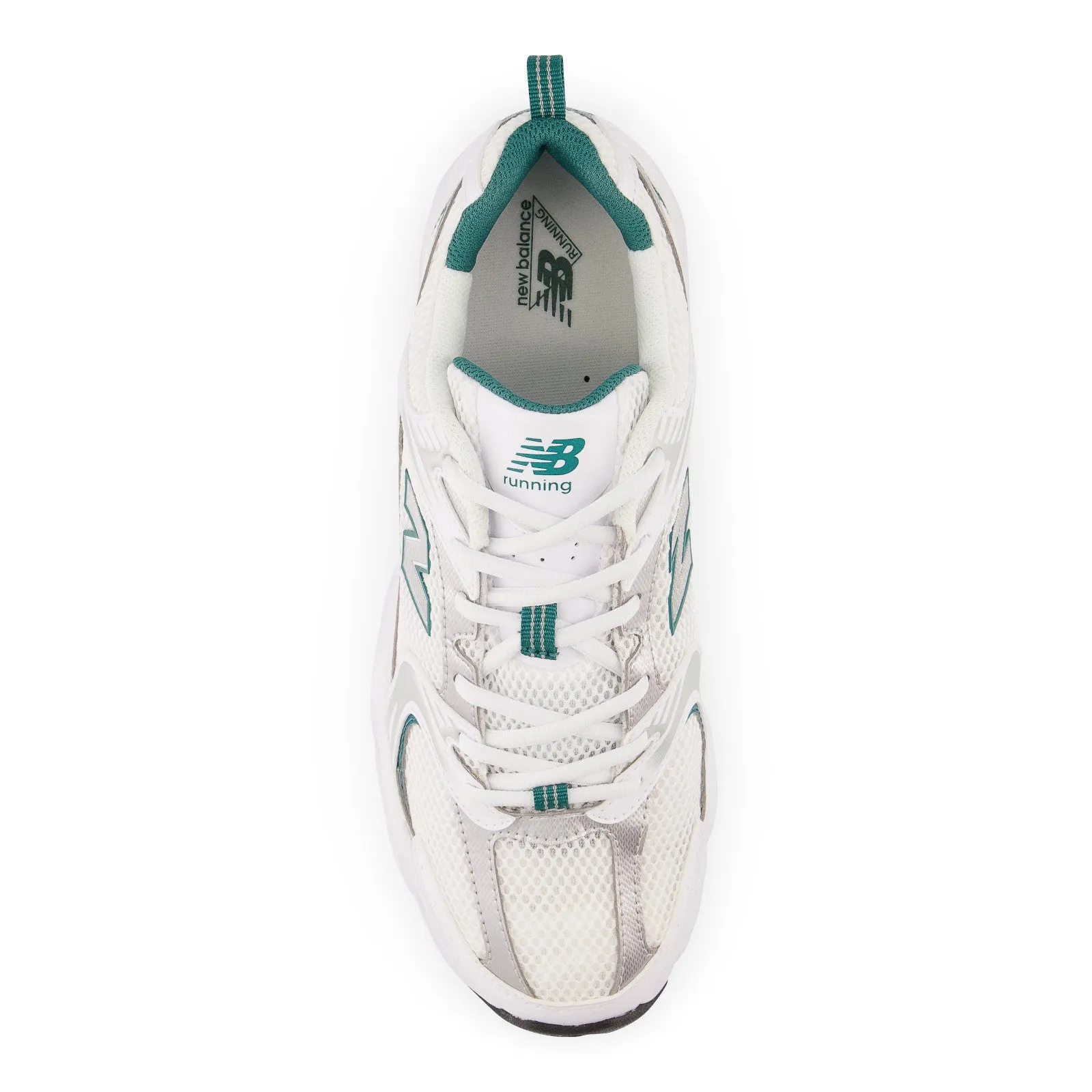 Collared Ankle 530 'White Silver Green'