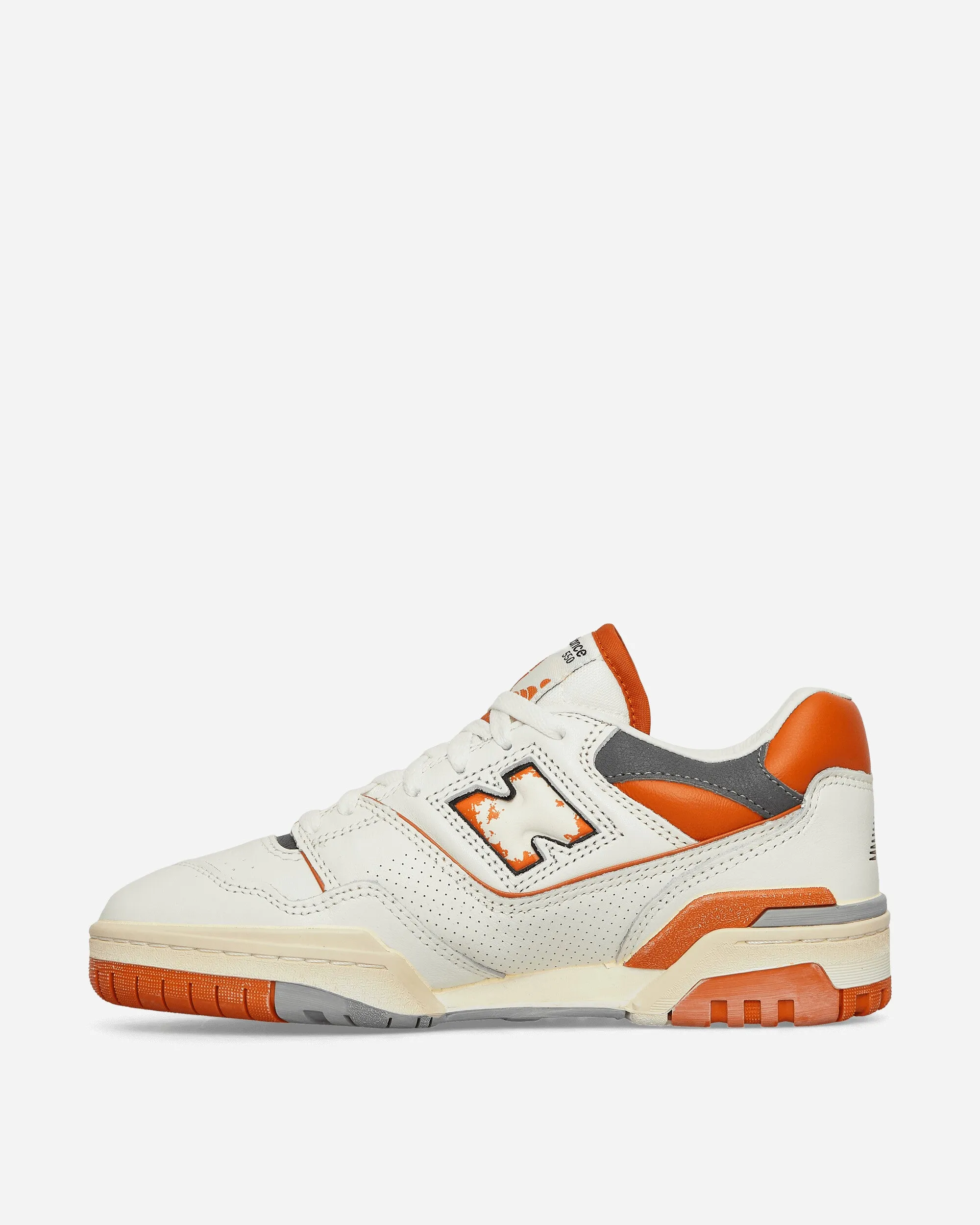 550 Sneakers Sea Salt / Orange lace up closure Zero Pressure