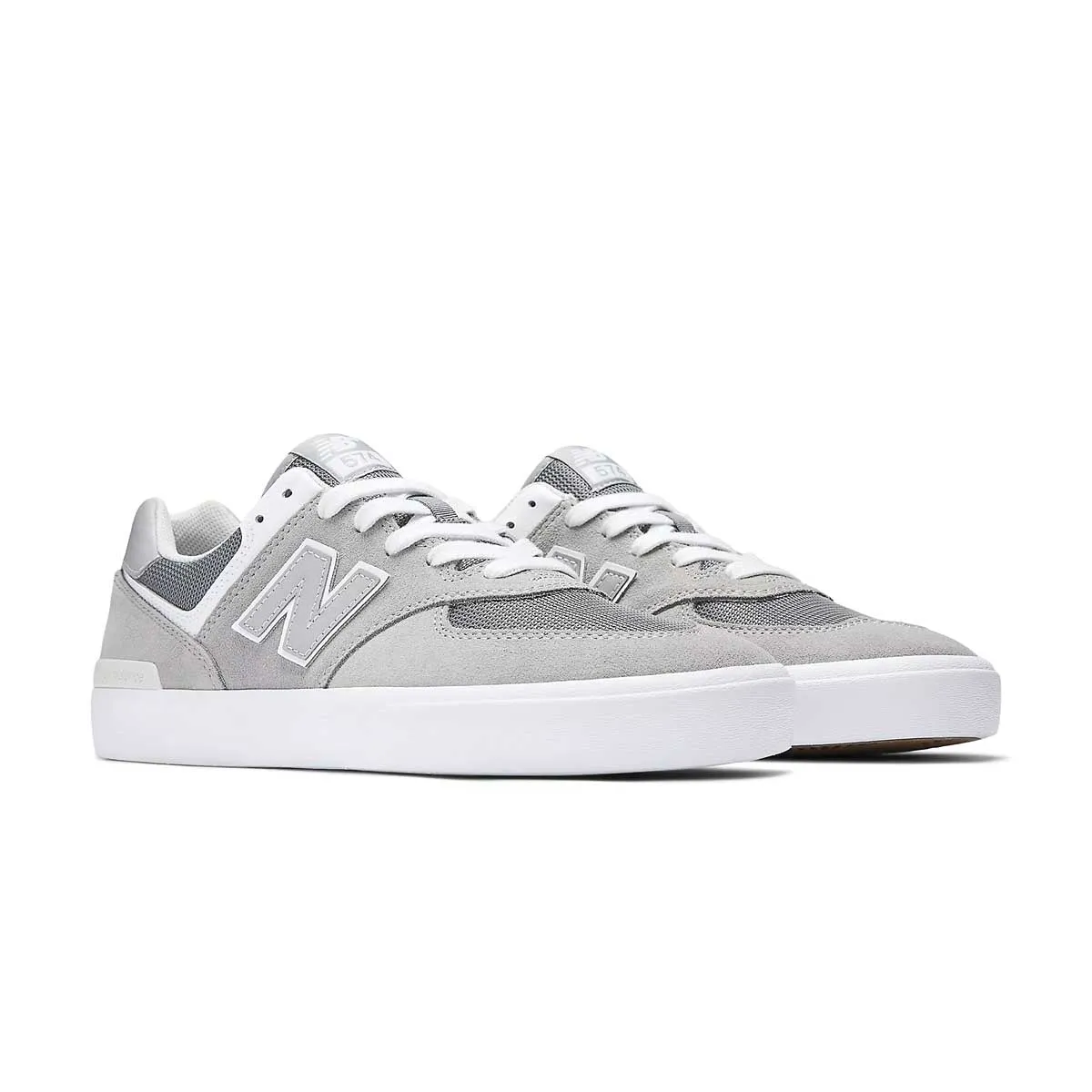 574 Vulc 'Grey White' Reinforced Stitch Bonding
