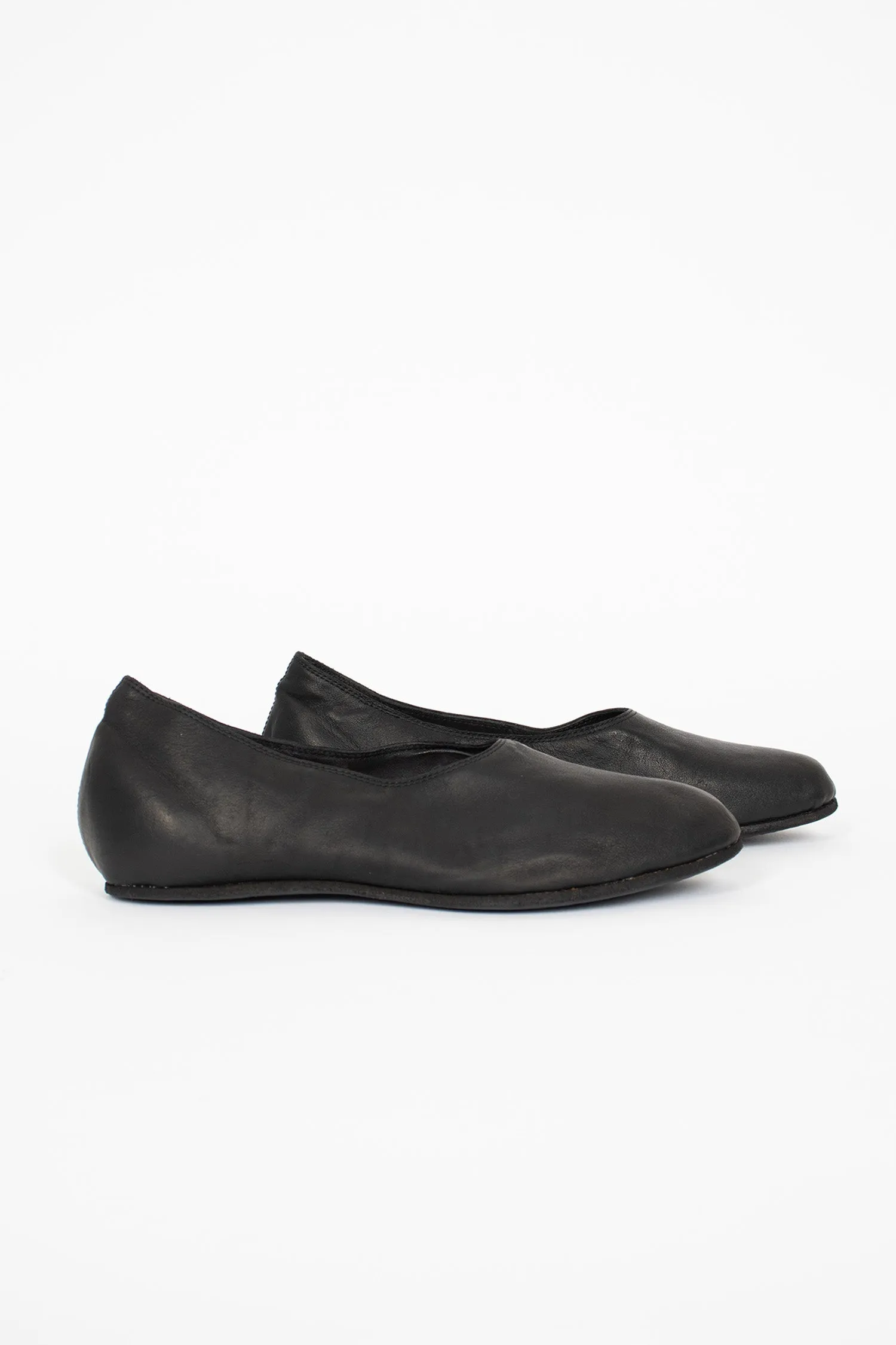 mesh material Durable 626R Full Grain Ballerina Slip On BLKT