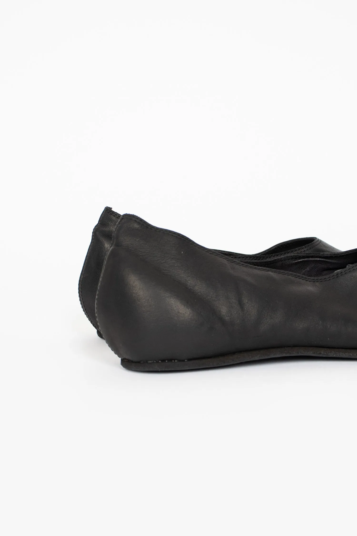 Home Wear weekend stroll 626R Full Grain Ballerina Slip On BLKT