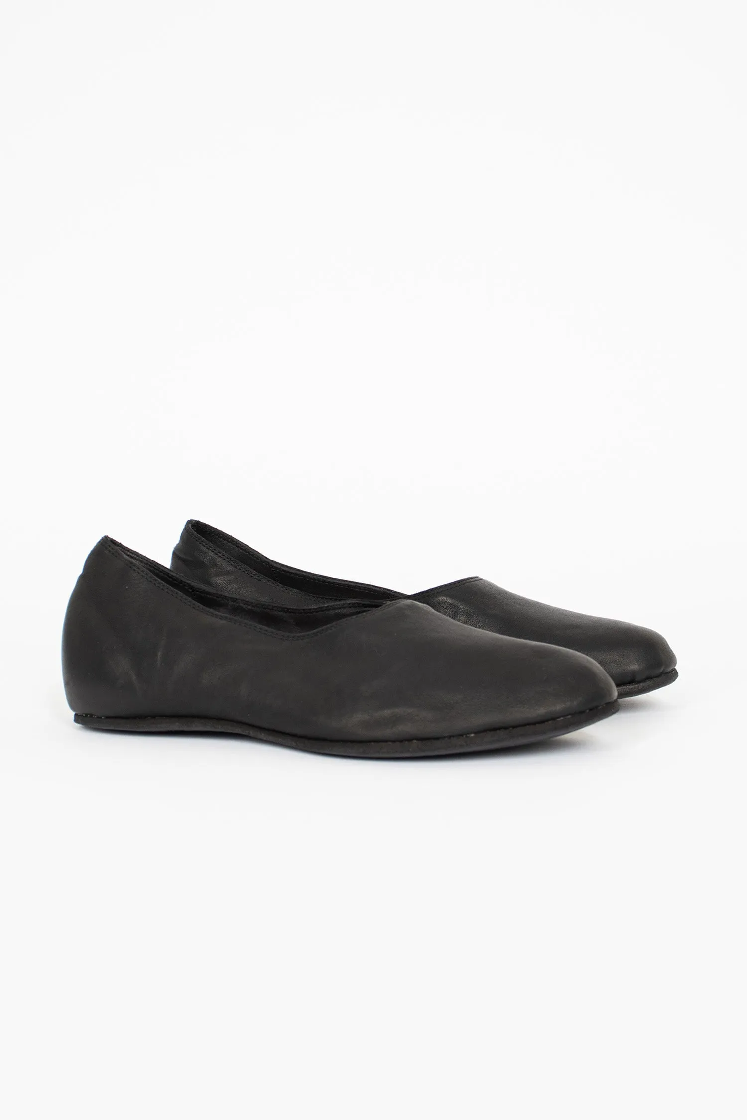 Balanced Ride 626R Full Grain Ballerina Slip On BLKT