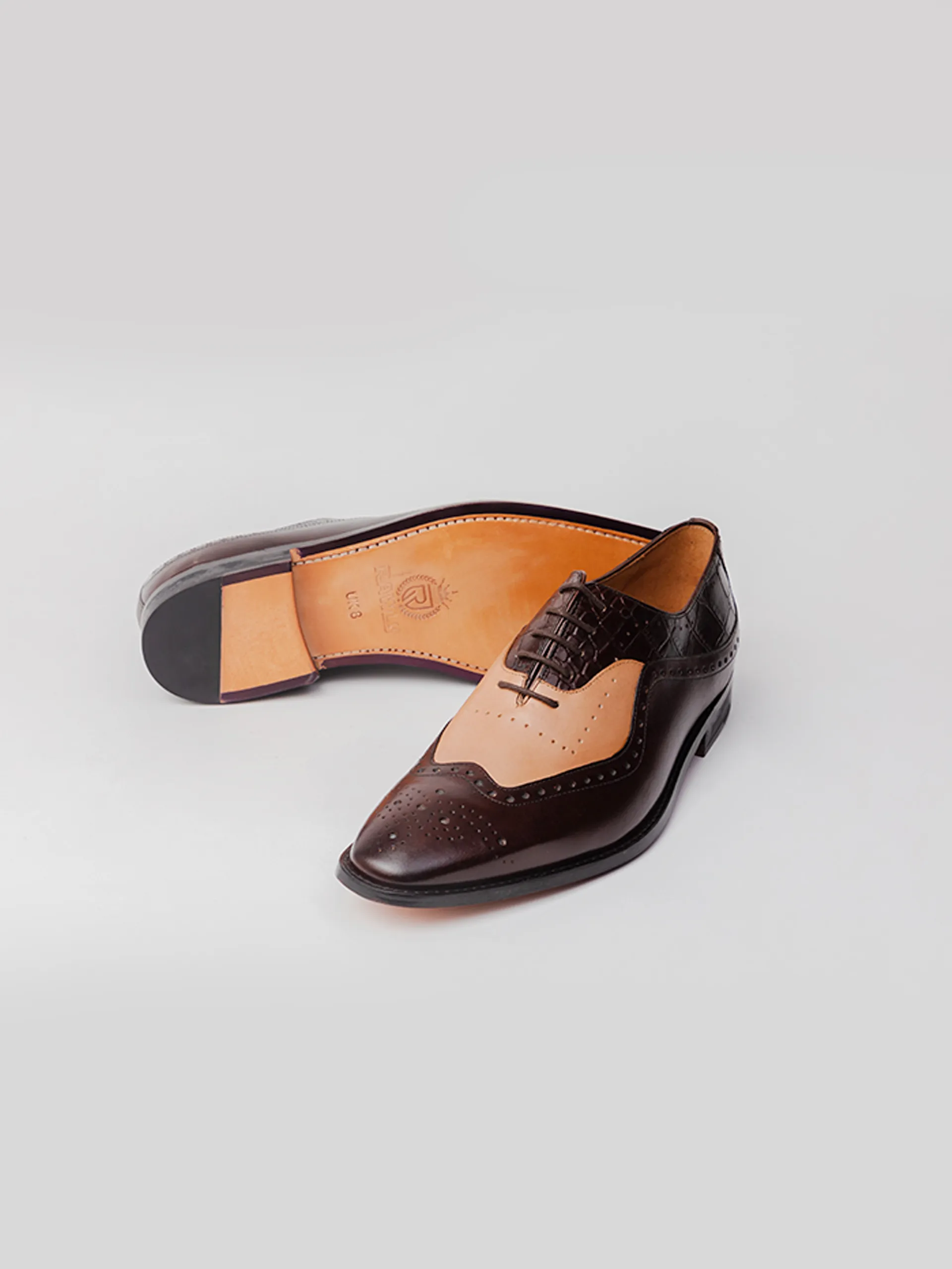 Comfortable Office AARON COMBINATION OXFORD - TAN/BROWN