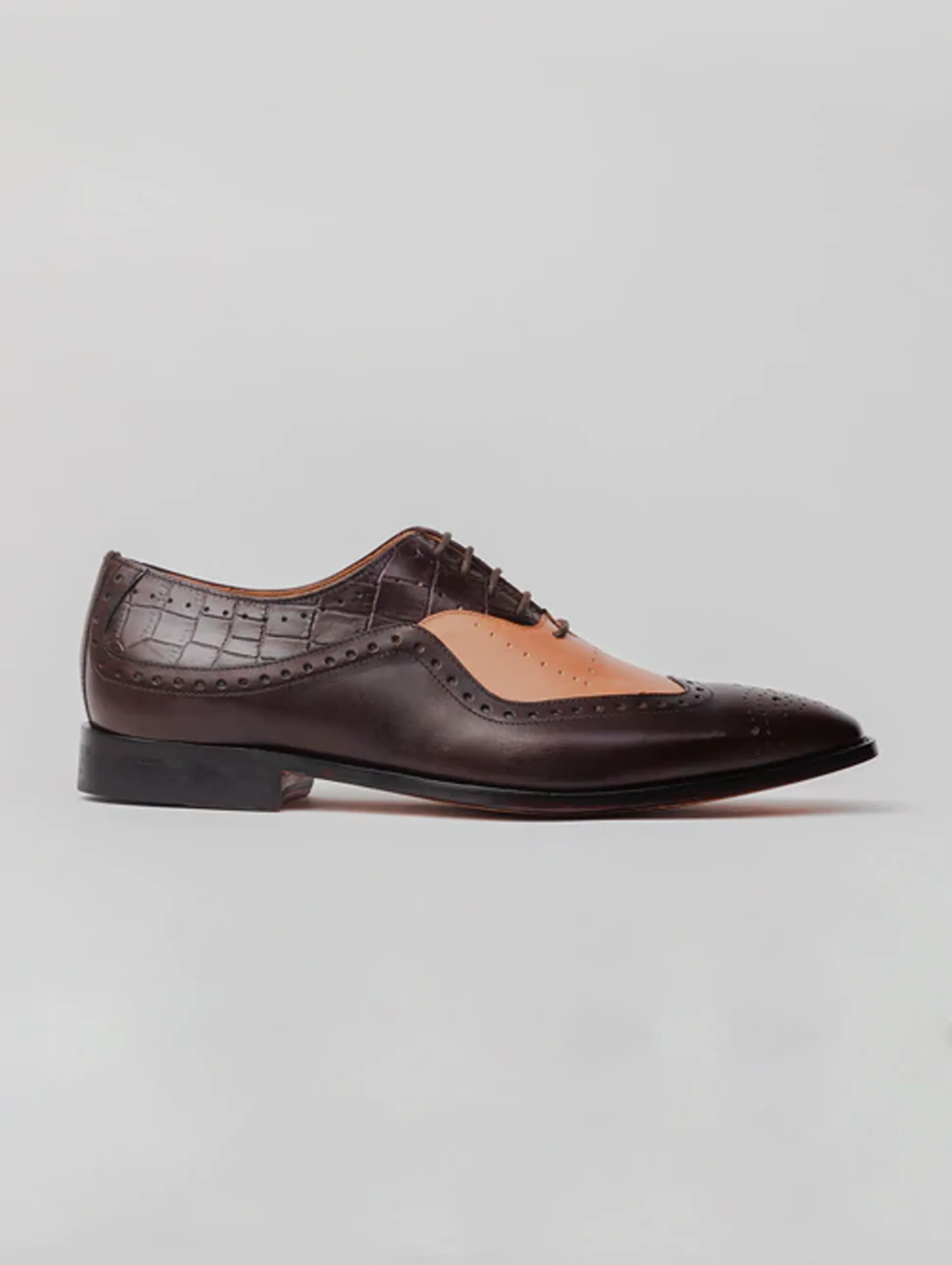Easy Style Sharp Step AARON COMBINATION OXFORD - TAN/BROWN
