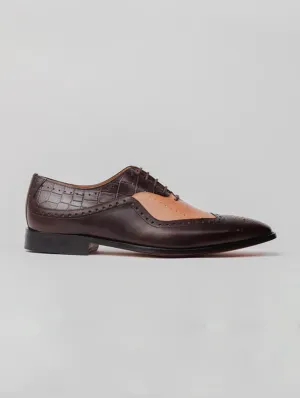 Simple Look All Weather Comfort AARON COMBINATION OXFORD - TAN/BROWN