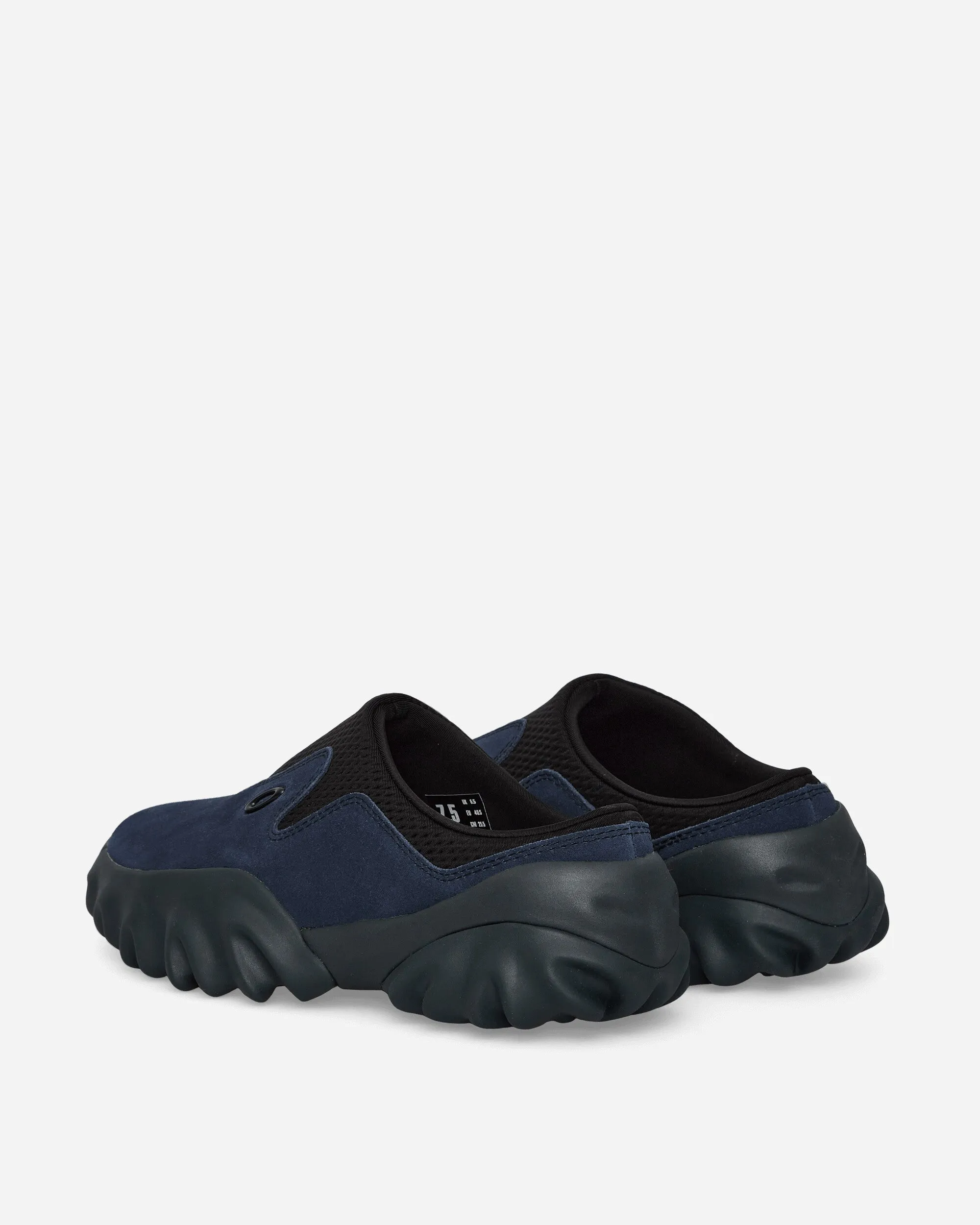 Wide toe box Suede Chop Saw Mules Navy