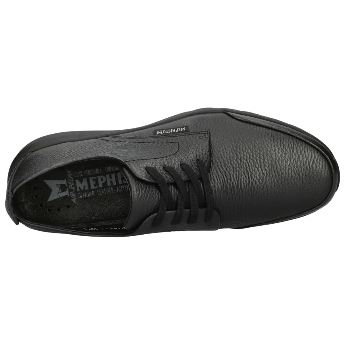 Flower Step Mephisto Men's Walker Black Leather