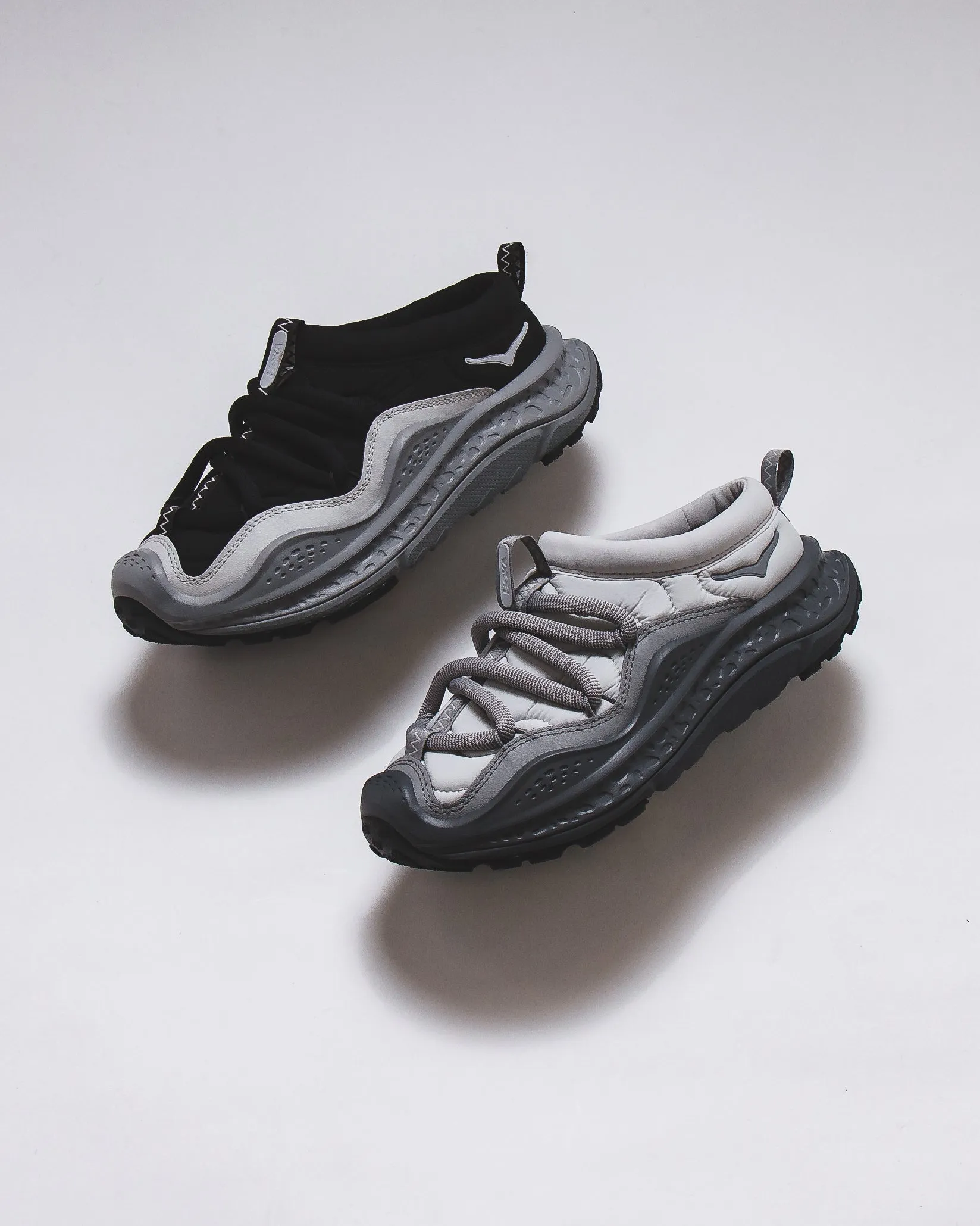 Hoka One One Unisex Ora Primo Stardust Satellite Grey 1141570-SSTST Smooth Closure