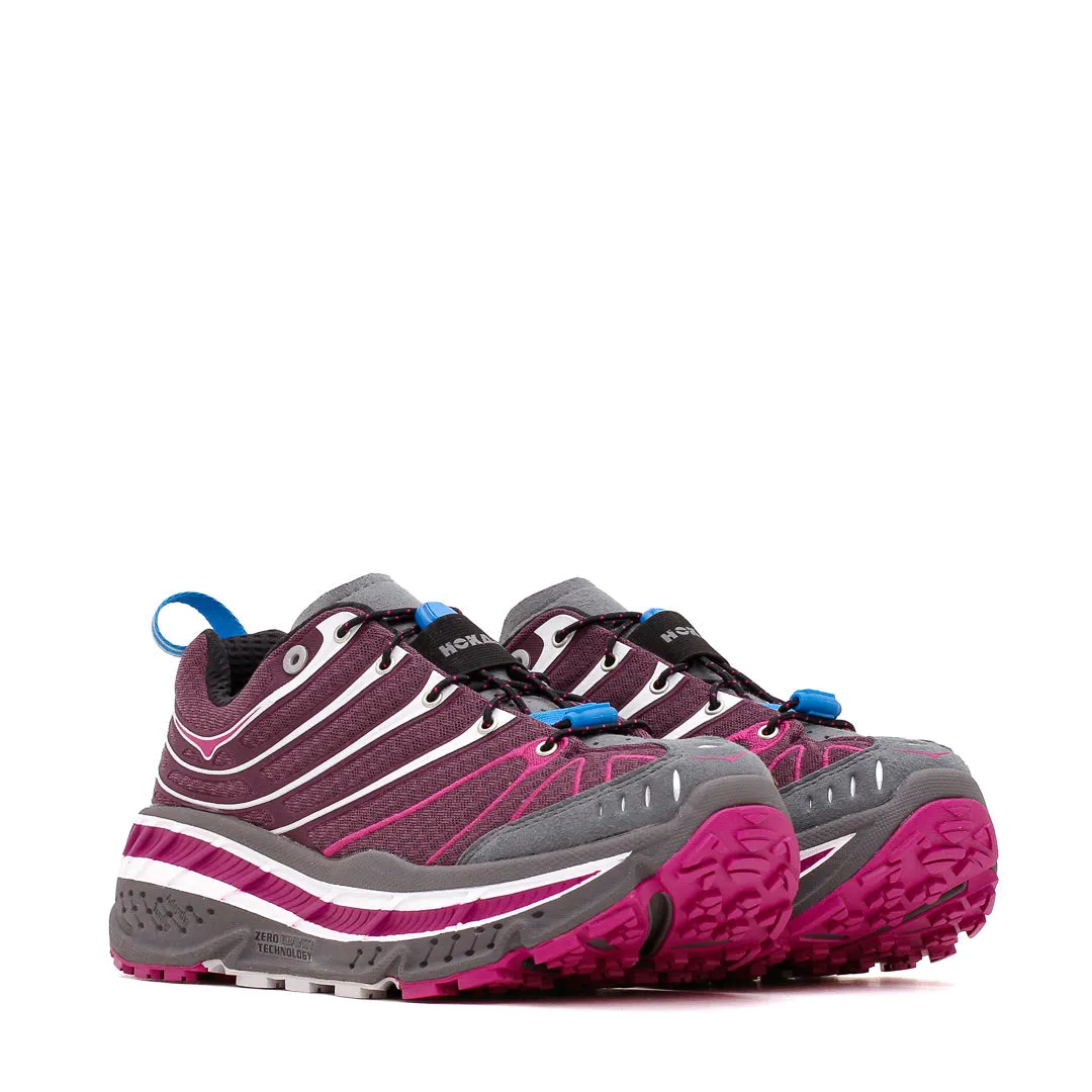 Hoka One One Men Stinson EVO OG Aubergine 1155350-AFC Smooth Polished Finish Effortless Walk