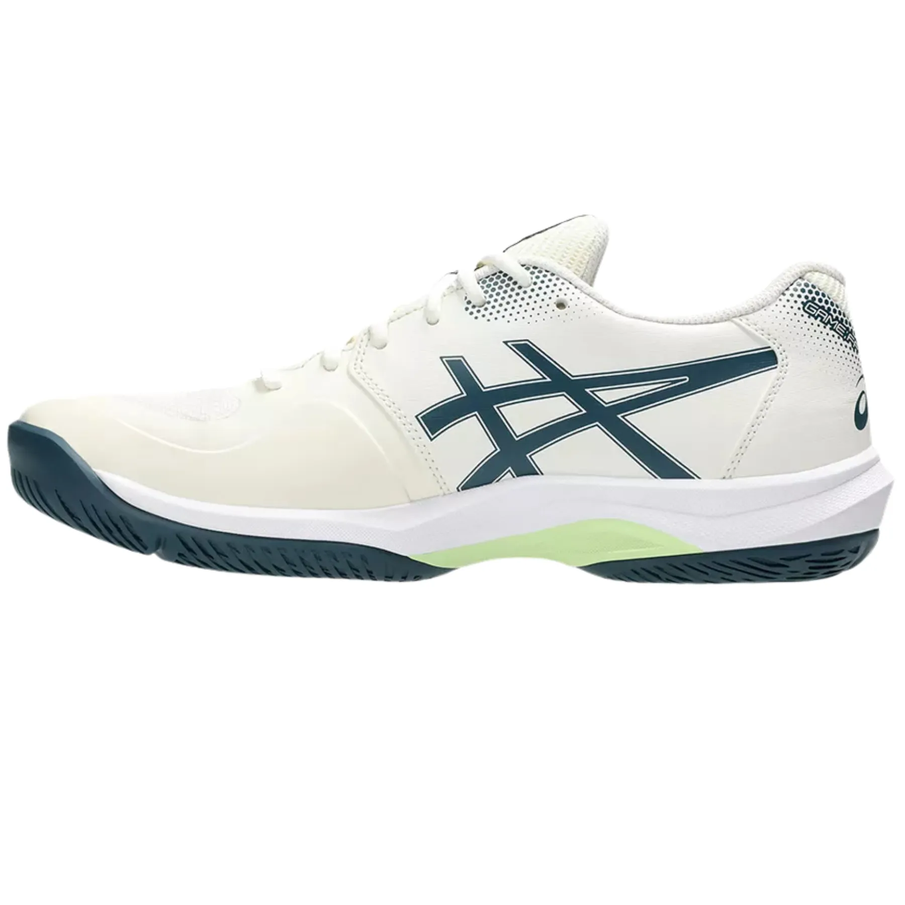 Asics Game FF Mens Pickleball Shoes - Cream/Tranquil Teal On The Go