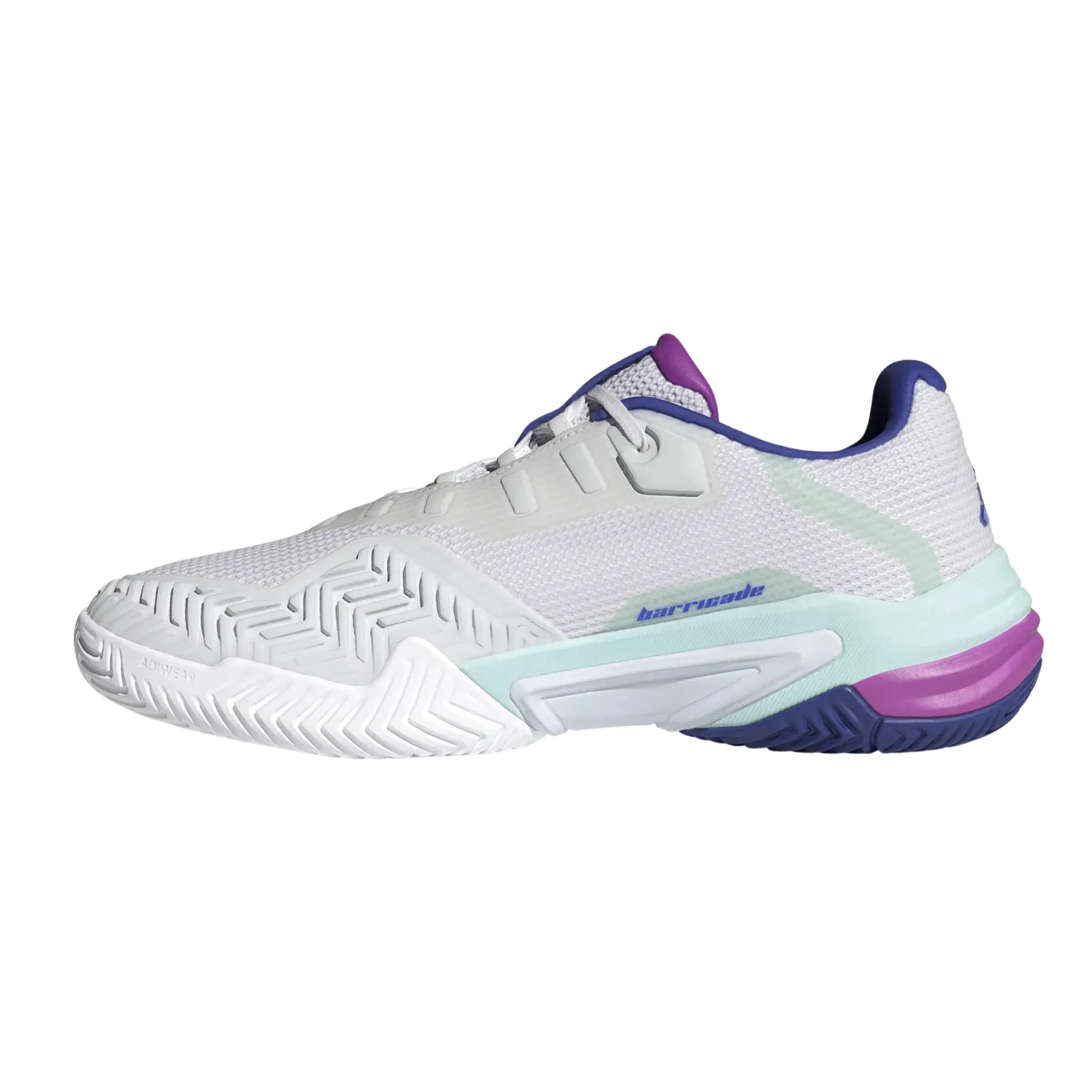 Adidas Barricade 13 Men Tennis Shoes - White/LUCBLU/SEFLAQ Stable Step