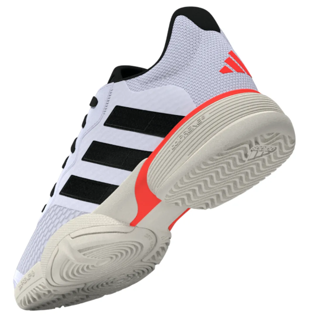Adidas Barricade Kids Tennis Shoes - Black/White Training Gear Mid Top