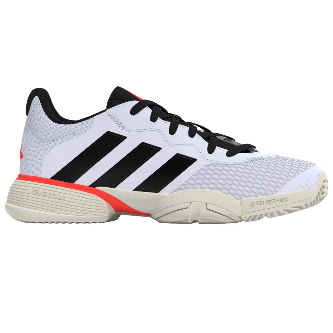 Adidas Barricade Kids Tennis Shoes - Black/White Fast Fit