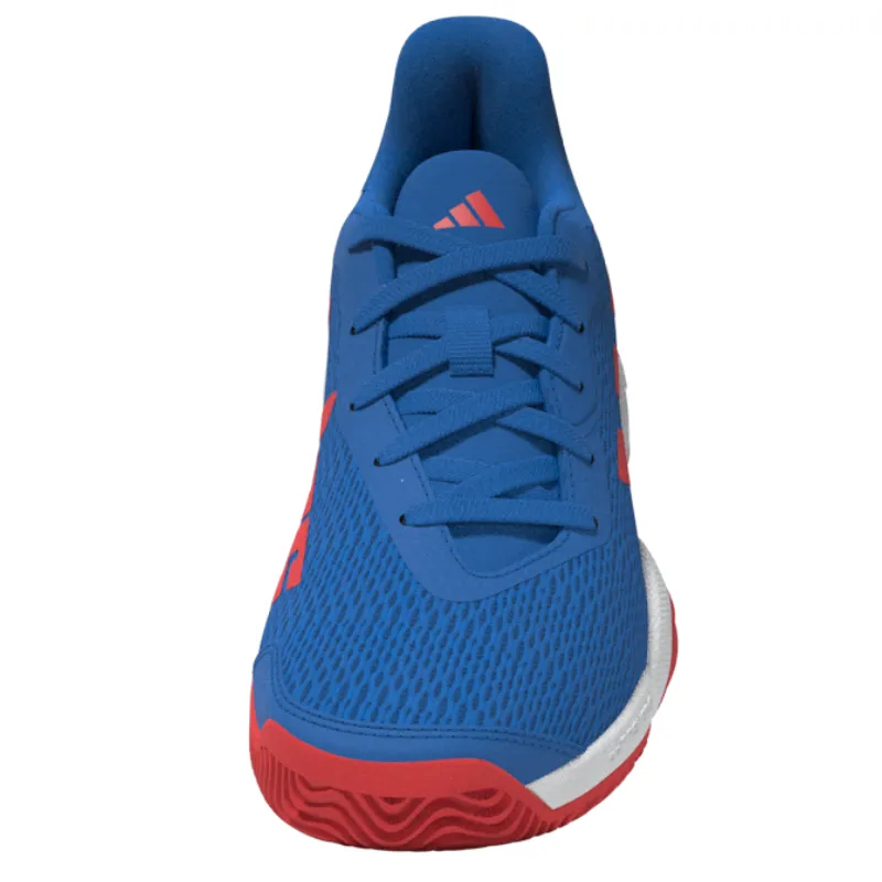 Adidas Barricade Kids Tennis Shoes - Bright Royal Blue Soft Footbed Exercise Ready
