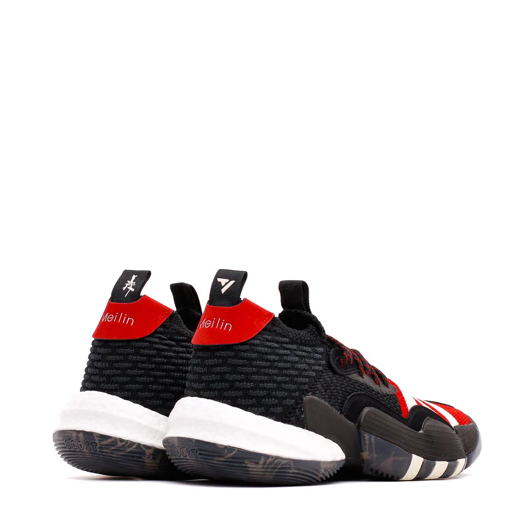 Pro Footwork Stable Adidas Basketball Men Trae Young 2 Black White Red IF2163
