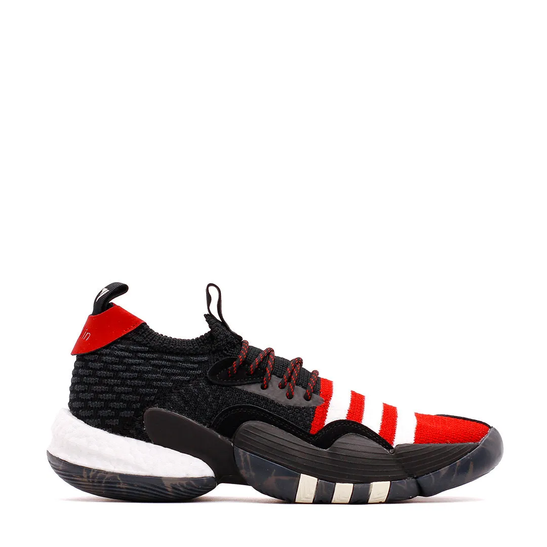 Soft Inner Lining LightweightFabric Adidas Basketball Men Trae Young 2 Black White Red IF2163