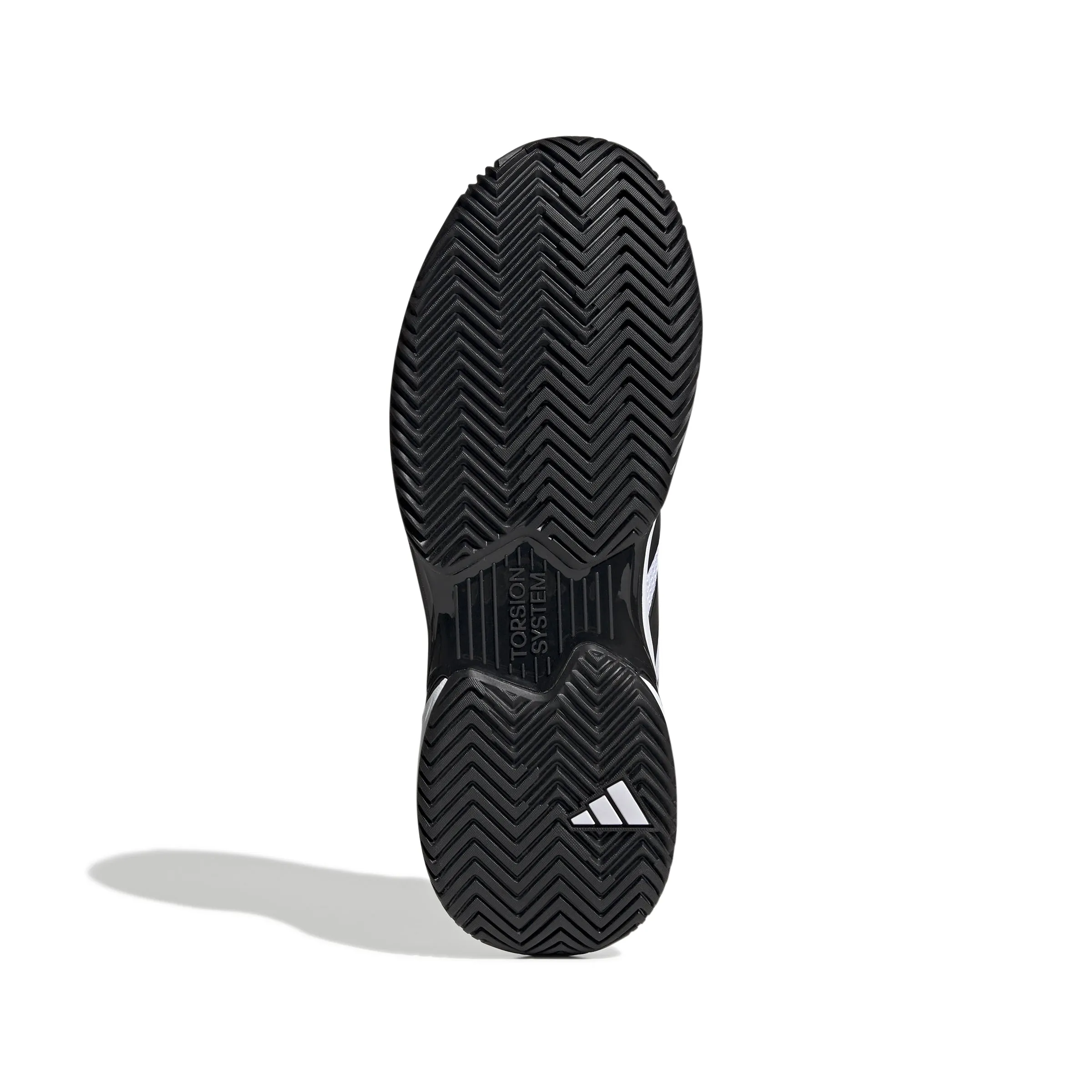 Ventilated Panel Adidas Court Jam Control Men Tennis Shoes - Ftwr White/Core Black/Ftwr White