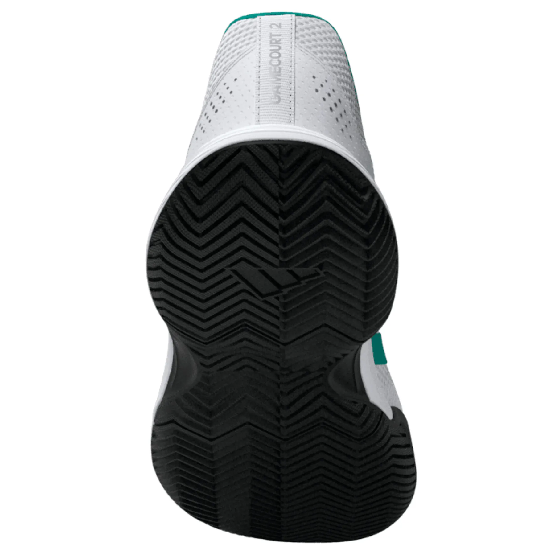 Adidas Gamecourt 2.0 Mens Tennis Shoes - Footwear White/Pure Teal/Core Black Multi Surface Basic Comfort
