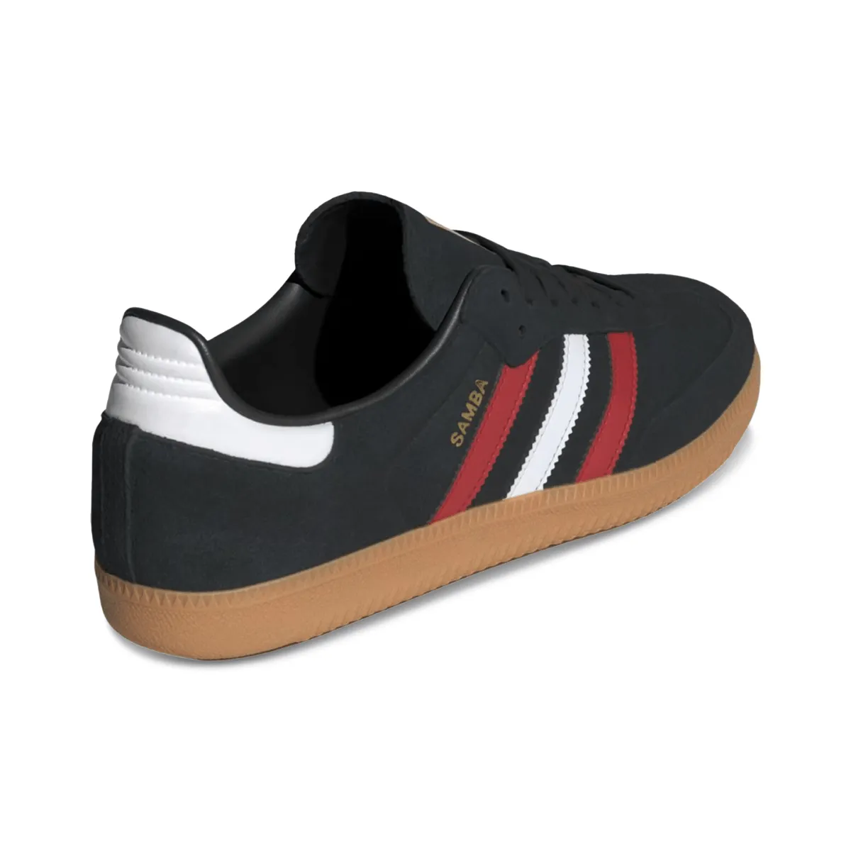 Slip   Resistant Knit Design Adidas Men's Samba OG Core Black/Better Scarlet/Gum