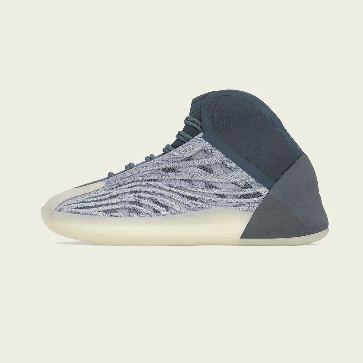 Extended Game Support Breathable Tongue Construction Adidas Originals Basketball YEEZY QNTM Mono Carbon GX6594