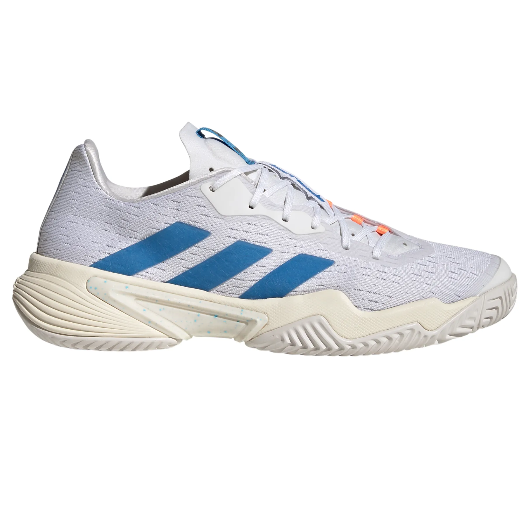 Adidas Performance Barricade  Men Tennis Shoes - Cloud White/Pulse Blue/Mint Ton Stable base Running