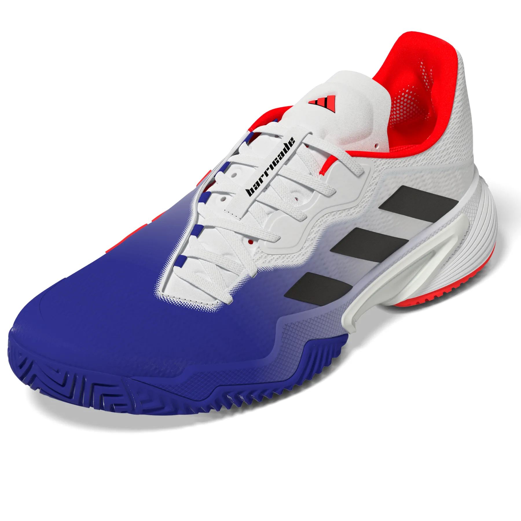 Outdoor Fans Comfort Design Adidas Performance Barricade Men Tennis Shoes - Lucblu/Core Black/Solar Red