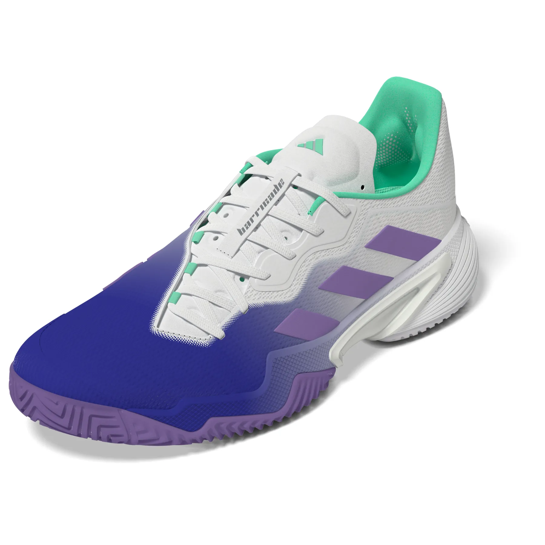 Urban Fit Lace System Adidas Performance Barricade Women Tennis Shoes - LUCBLU/VIOFUS/PULMIN