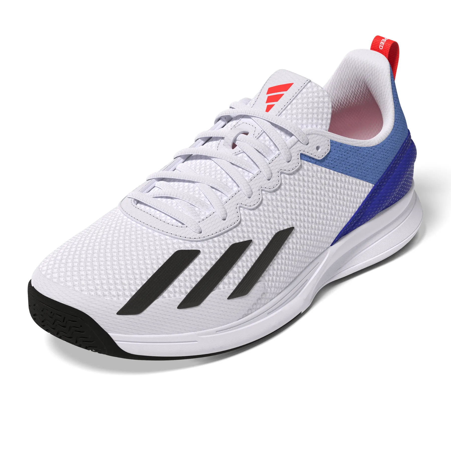Performance Sole Adidas Performance Court Flash Speed Men Tennis Shoes - Ftw White/Core Black/Core Black