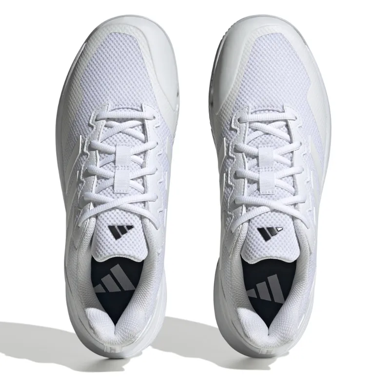 Adidas Performance Game Court 2 Mens Tennis Shoes - Cloud White / Cloud White / Matte Silver Mid Top