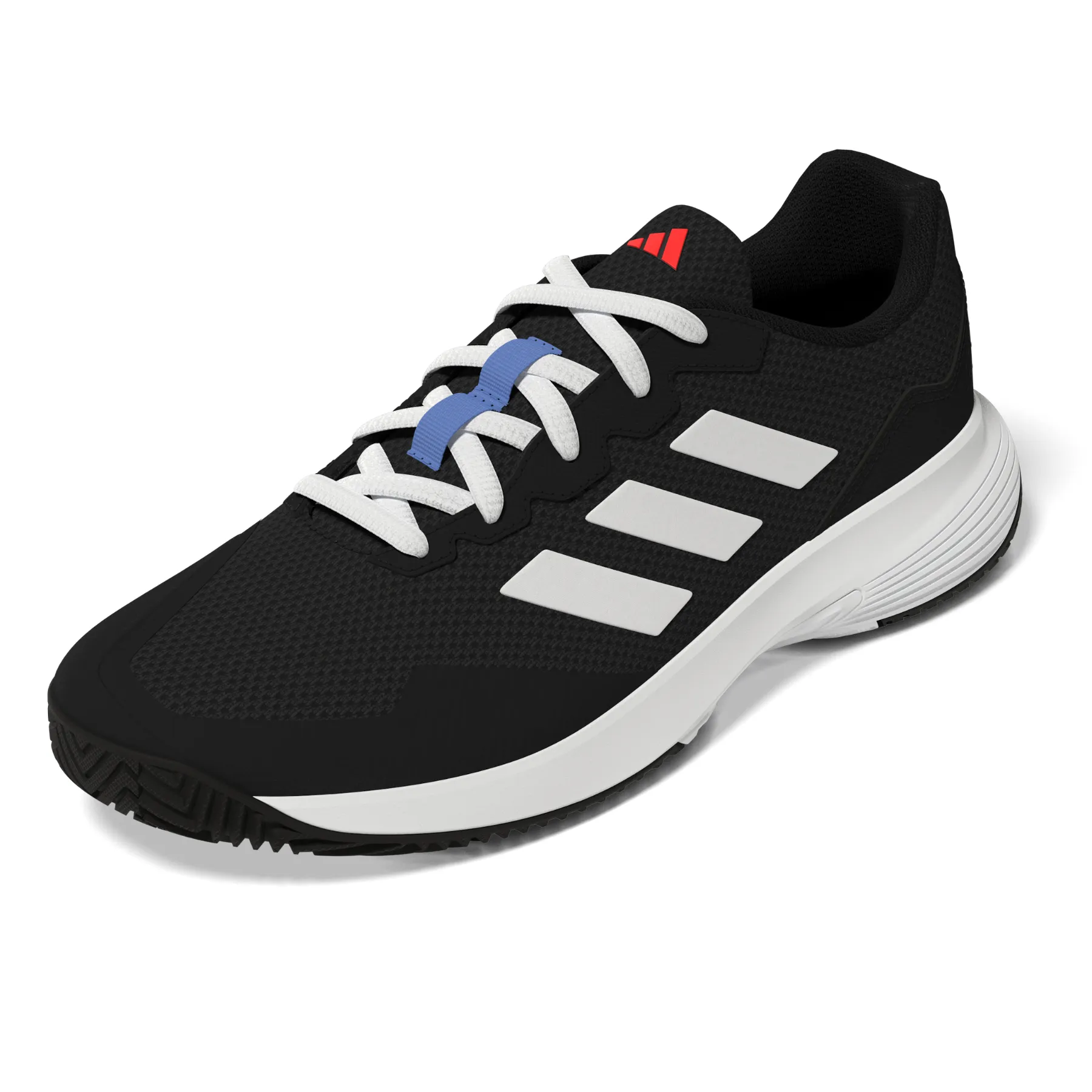 All Day Multi Purpose Adidas Performance Game Court 2.0 Men Tennis Shoes - Core Black/Ftw White/Solar Red