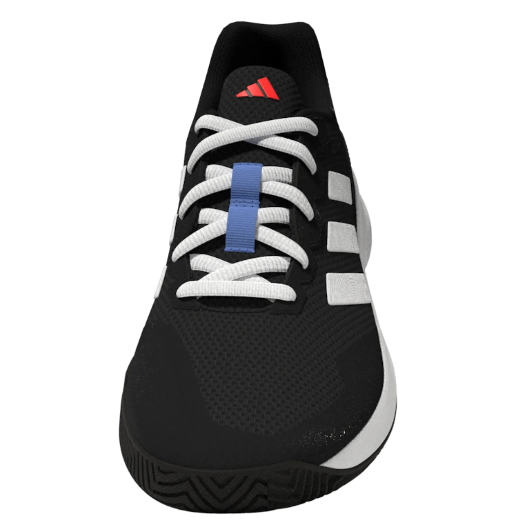 Mesh Upper Adidas Performance Game Court 2.0 Men Tennis Shoes - Core Black/Ftw White/Solar Red