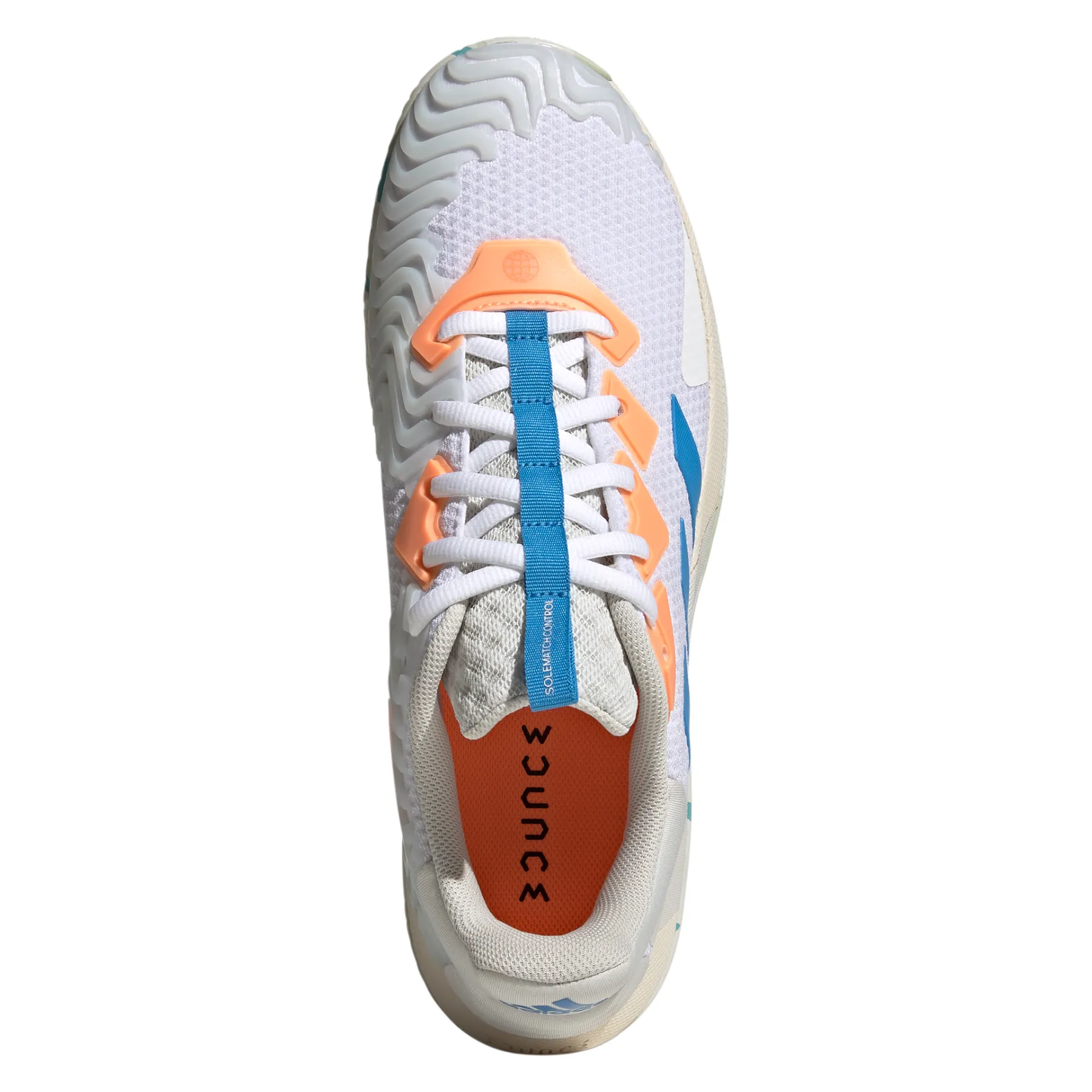 Adidas Performance Sole Match Control Men Tennis Shoes - Cloud White/Pulse Blue/Orbit Grey Mobility Seekers