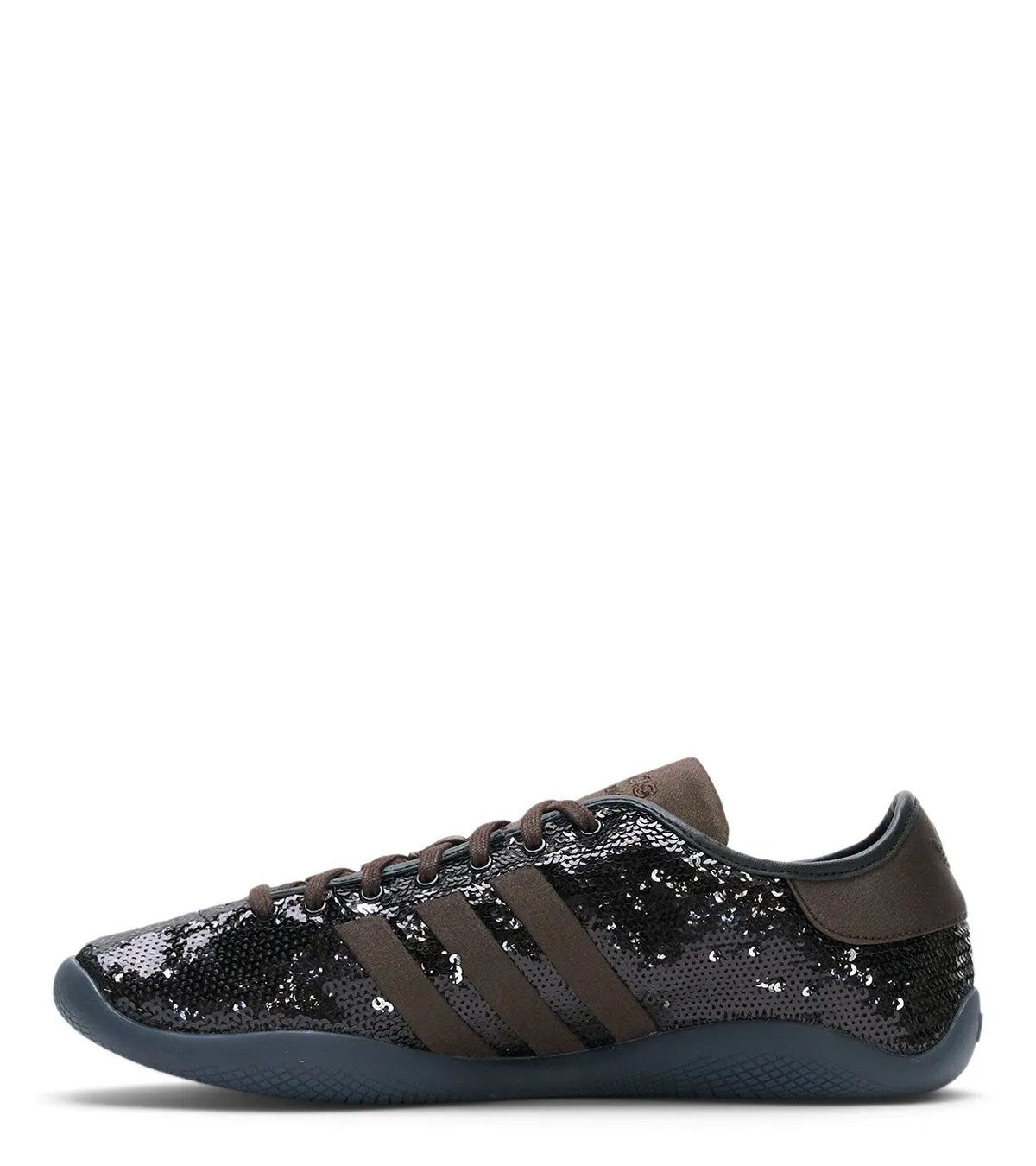Vibrant sole Designer Style Adidas x Wales Bonner Lo Pro Sequin Black Silver Brown