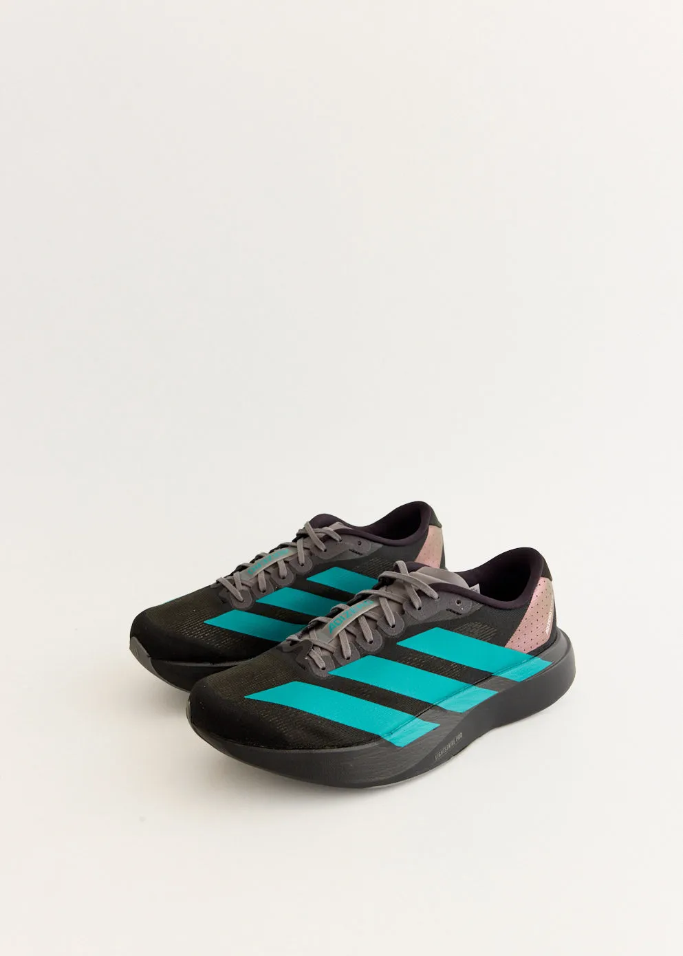 waterproof Cushioned Ankle Support Adizero Evo SL 'Black Pure Teal' Sneakers Slip Resistant Groove Design