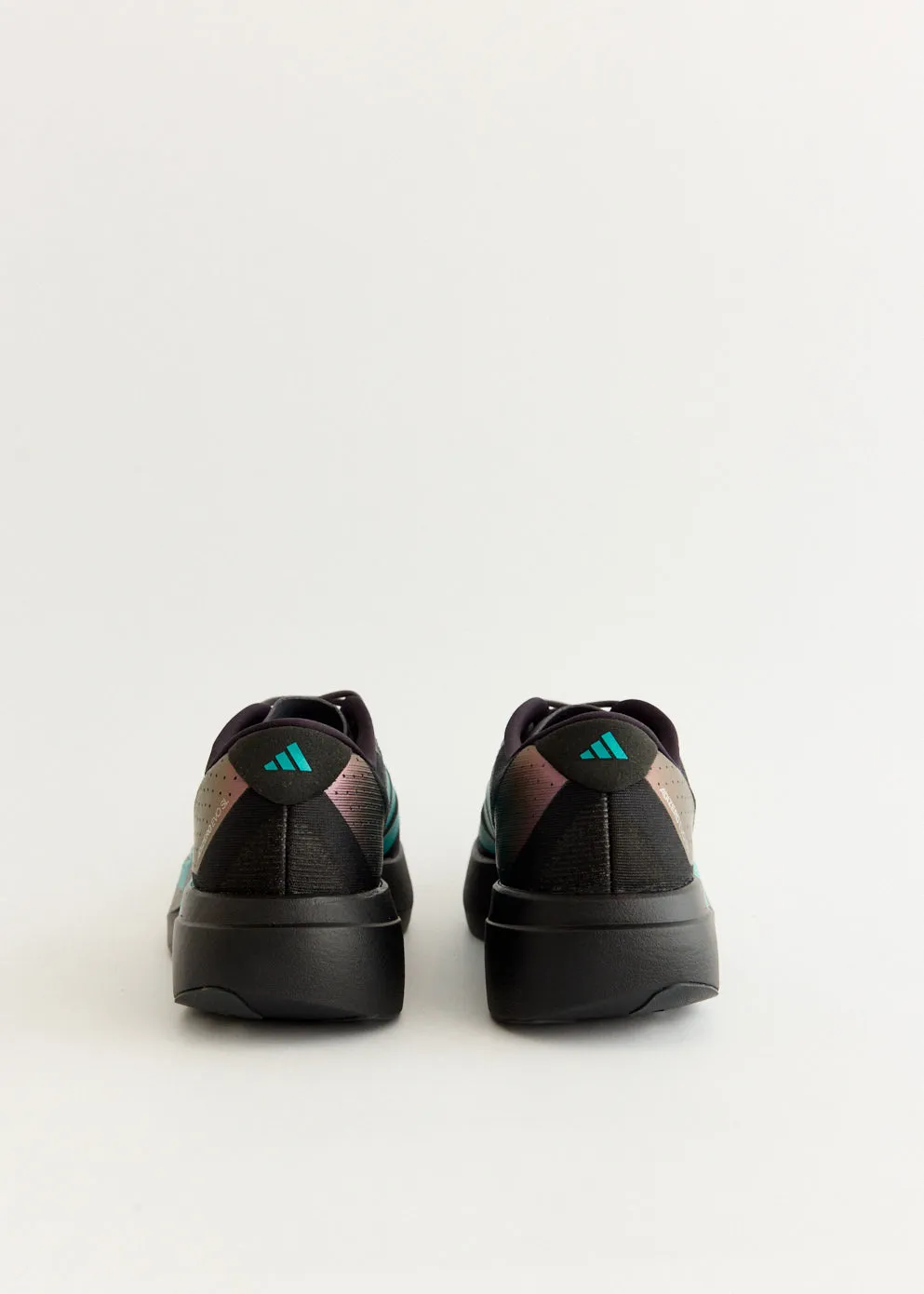 Adizero Evo SL 'Black Pure Teal' Sneakers Slip Resistant Groove Design Sneaker Online Shopping