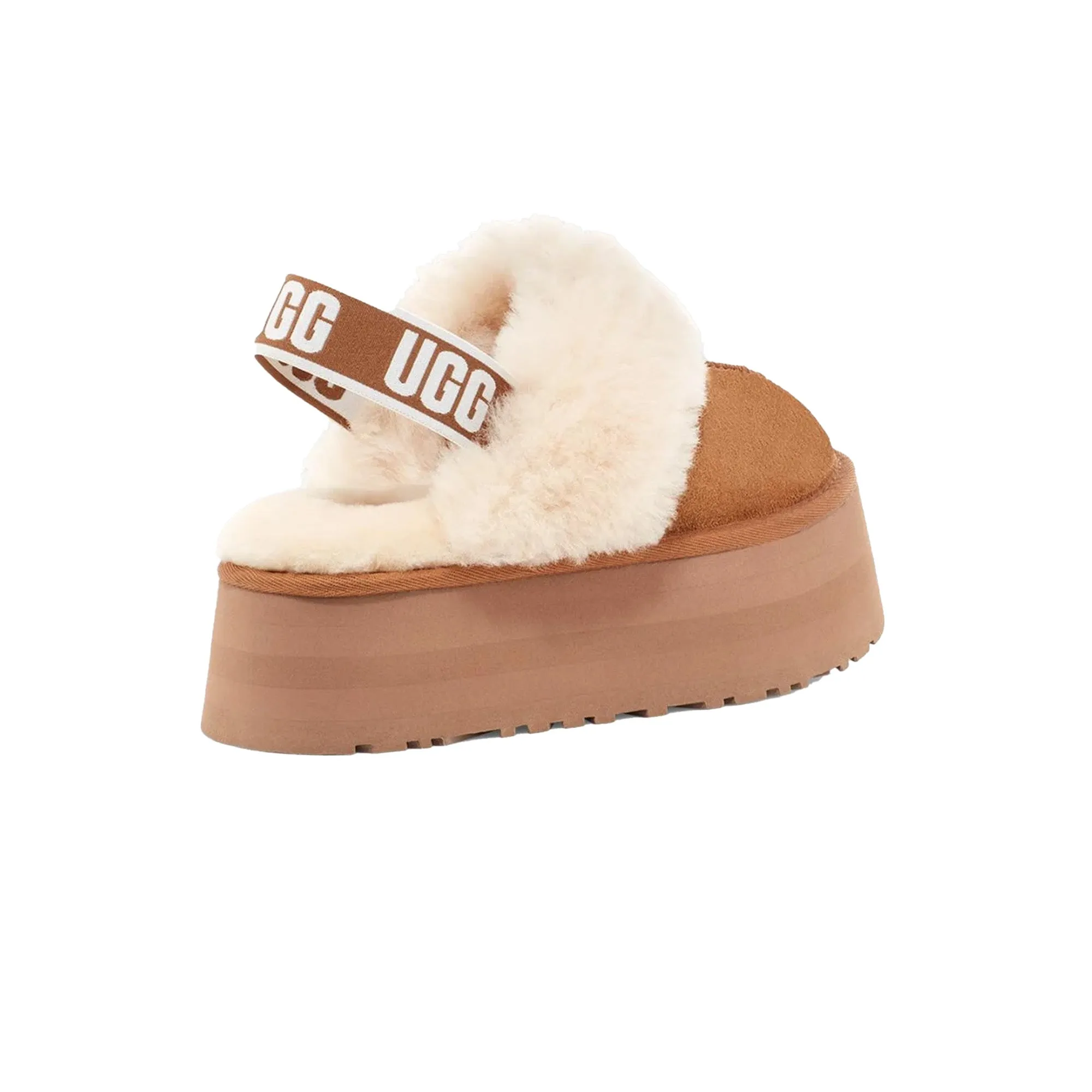 Adjustable Strap Premium Material UGG Funkette Slipper 'Chestnut' Women's (2025)
