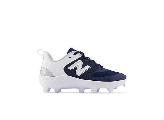 High-Quality Leather New Balance Women's Fresh Foam Velo V3 Molded Softball Cleats - Navy with White - SPVELON3