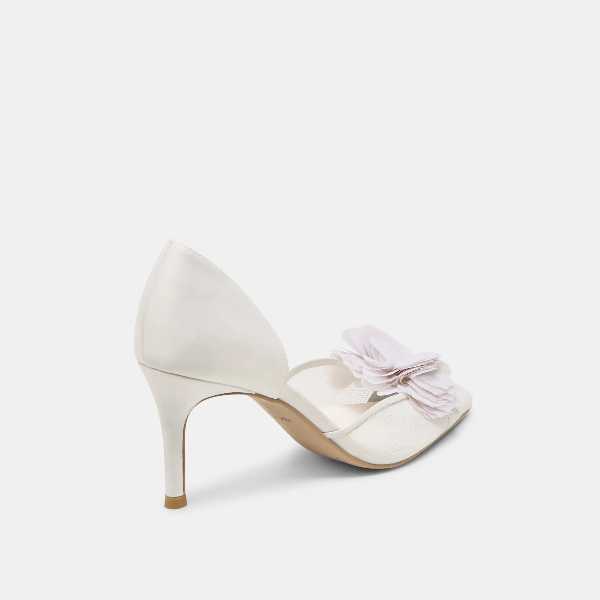 EVELIN HEELS WHITE MESH Fashion Heels for Summer Shockproof