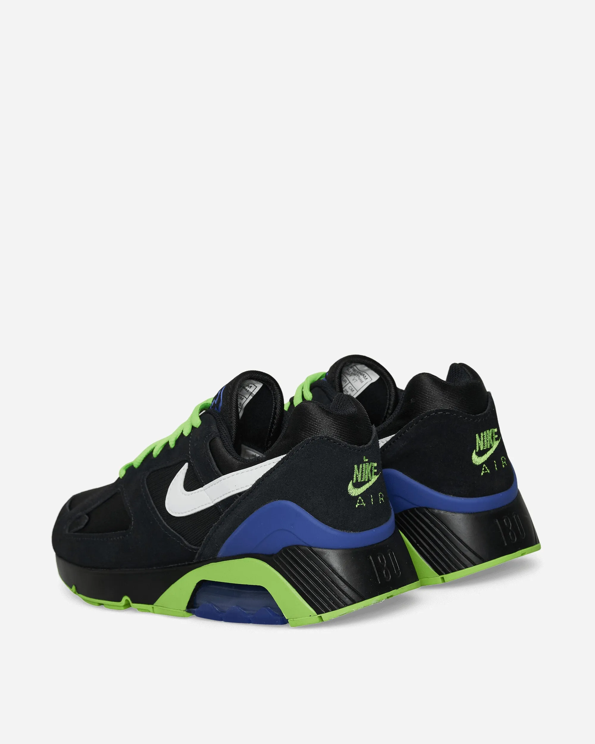 Air 180 Sneakers Black / White Easy Slip On Fast pace
