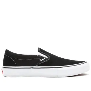 Vans Skate Slip On - Black/White Good Traction synthetic material