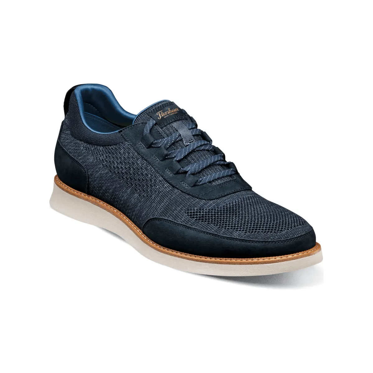 Any Occasion Adjustable Florsheim Men's Launch Knit Elastic Navy