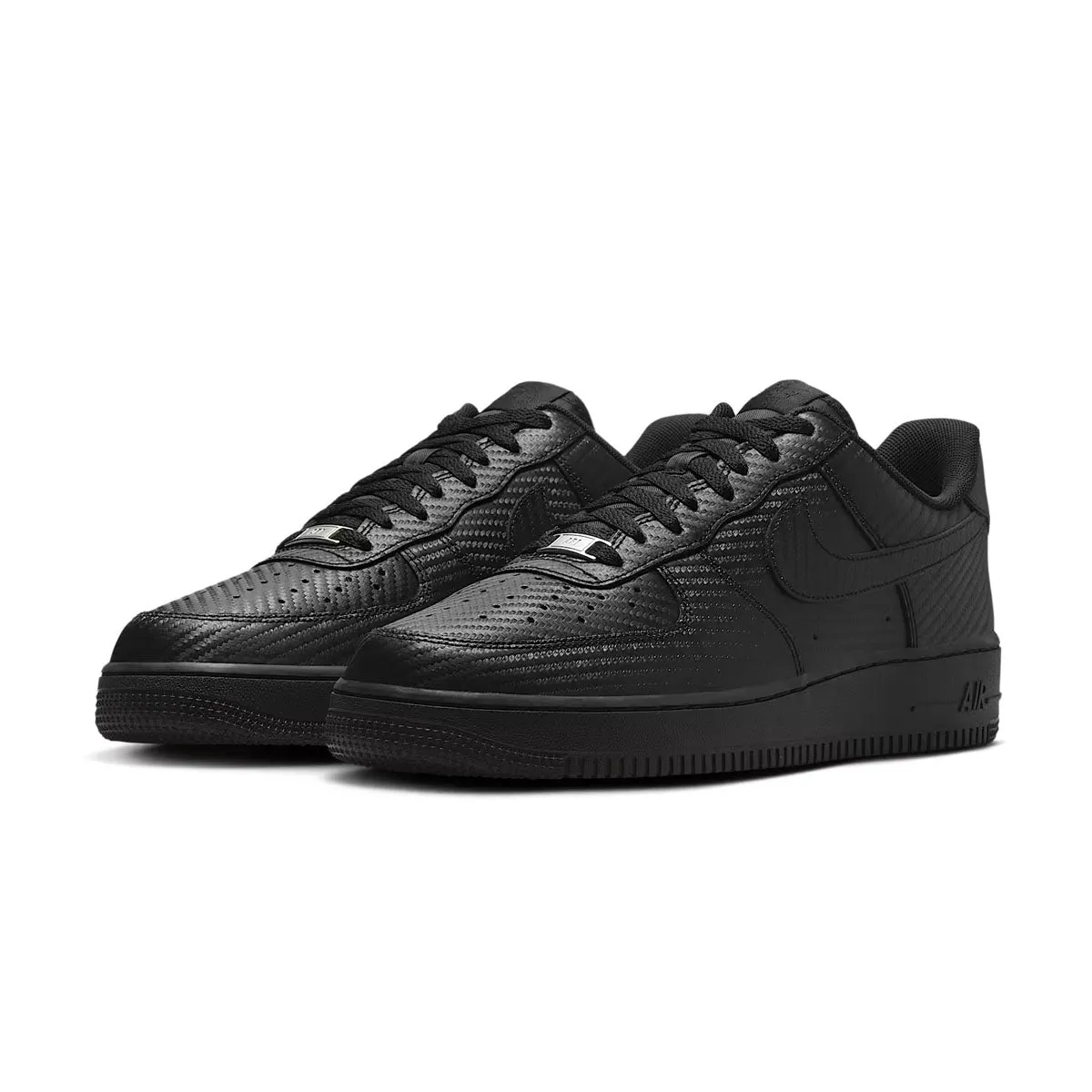 Clean Stitching Air Force 1 '07 'Black Carbon Fibre'