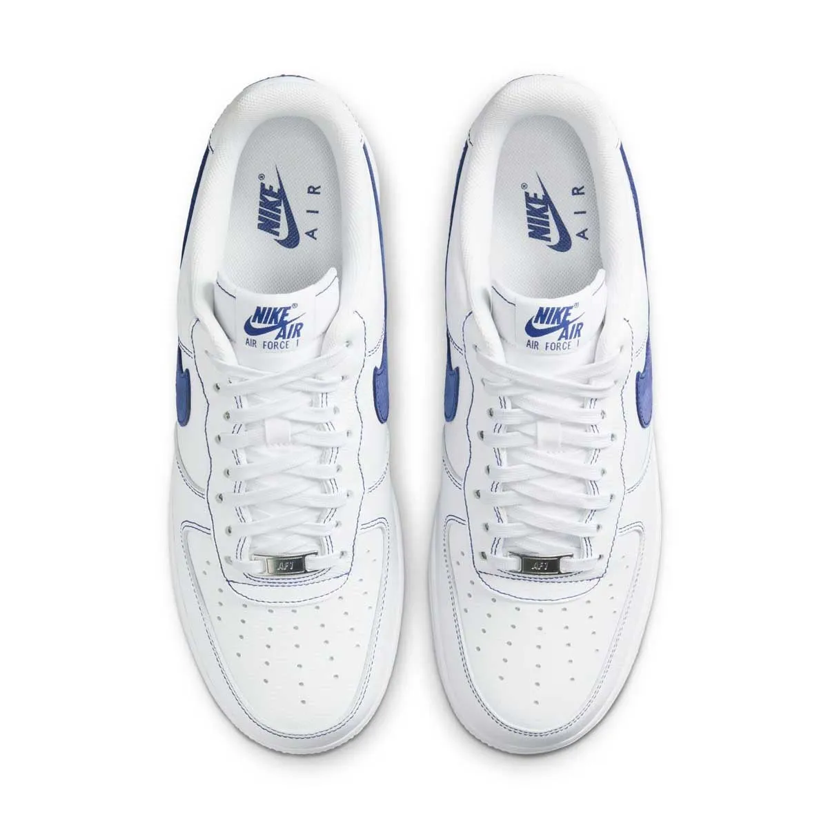 Air Force 1 '07 LV8 'White Deep Royal Blue' Effortless Entry