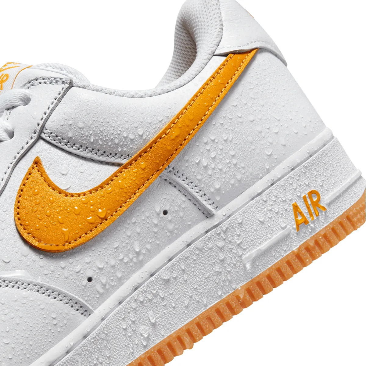 Balanced Build Rolling Motion Air Force 1 Low Retro QS 'Waterproof White University Gold'
