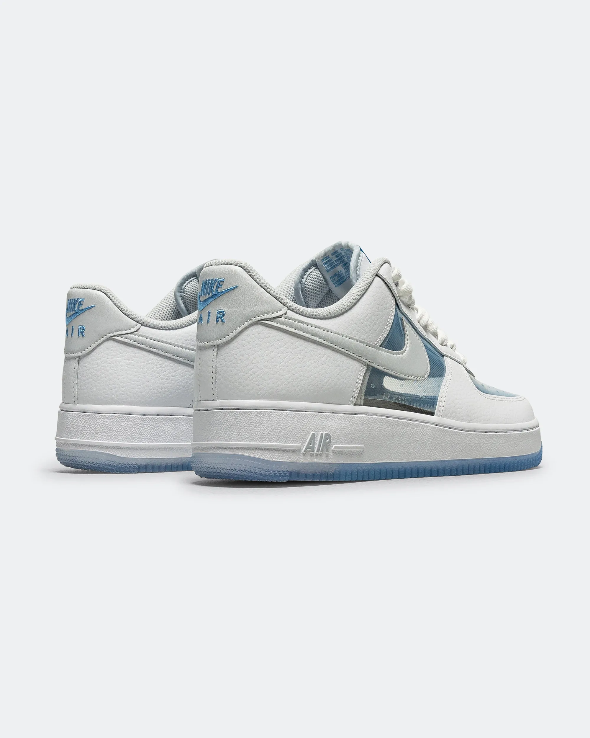 Air Force 1 Retro QS - White/Pure Platinum-University Blue Dynamic Sole Rubber Composite
