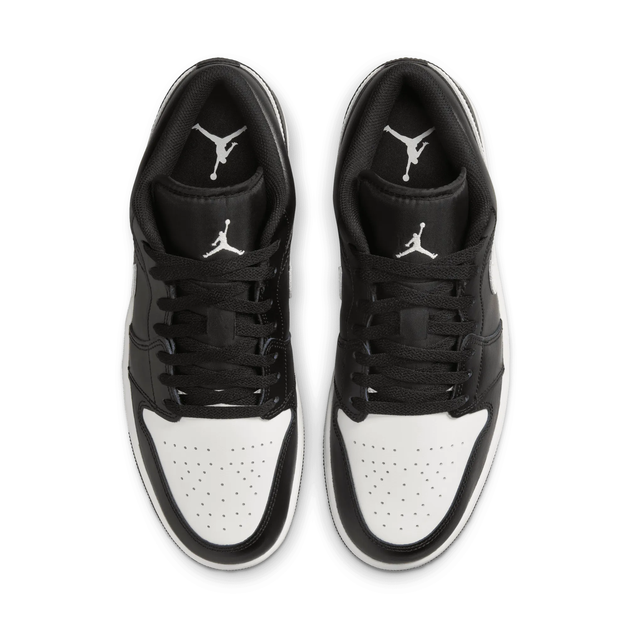 Air Jordan 1 Low 'Black White' Balanced Frame Slim breathability