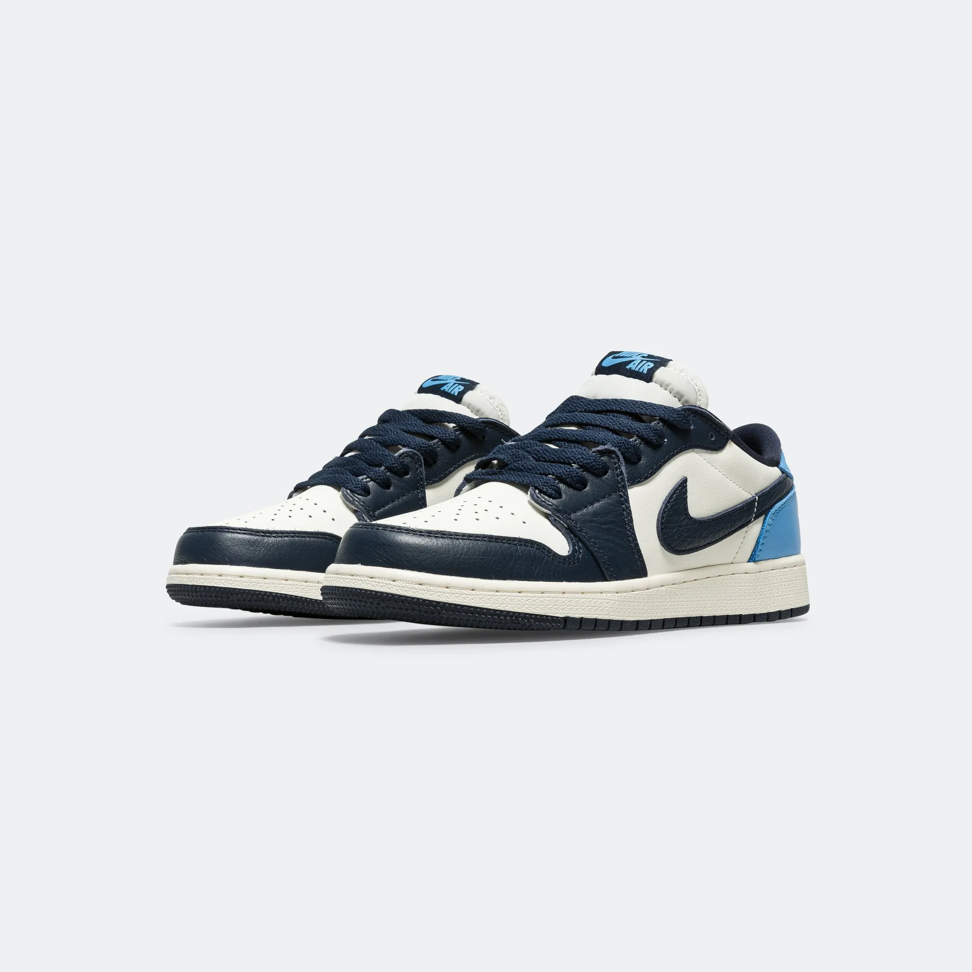 EasyToMaintain Air Jordan 1 Low OG (GS) - Obsidian/University Blue-Sail
